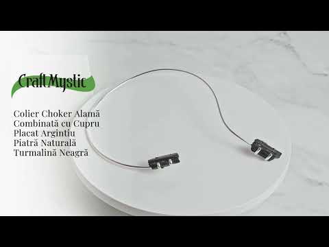 Colier Choker Turmalina Neagra - Protectie Energetica si Echilibru