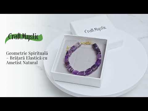 Geometrie Spirituala – Bratara cu Ametist Natural