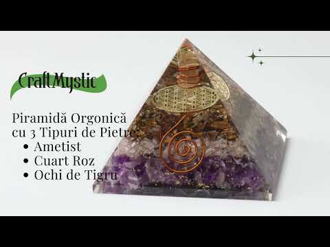 Piramida Orgonica pentru Protectie Energetica, Vindecare si Meditatie - Dimensiune 70-75 mm