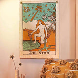Set 3 Tapiserii cu semne spirituale, soare, luna, stea, – Pentru yoga, meditatie, decorarea camerei