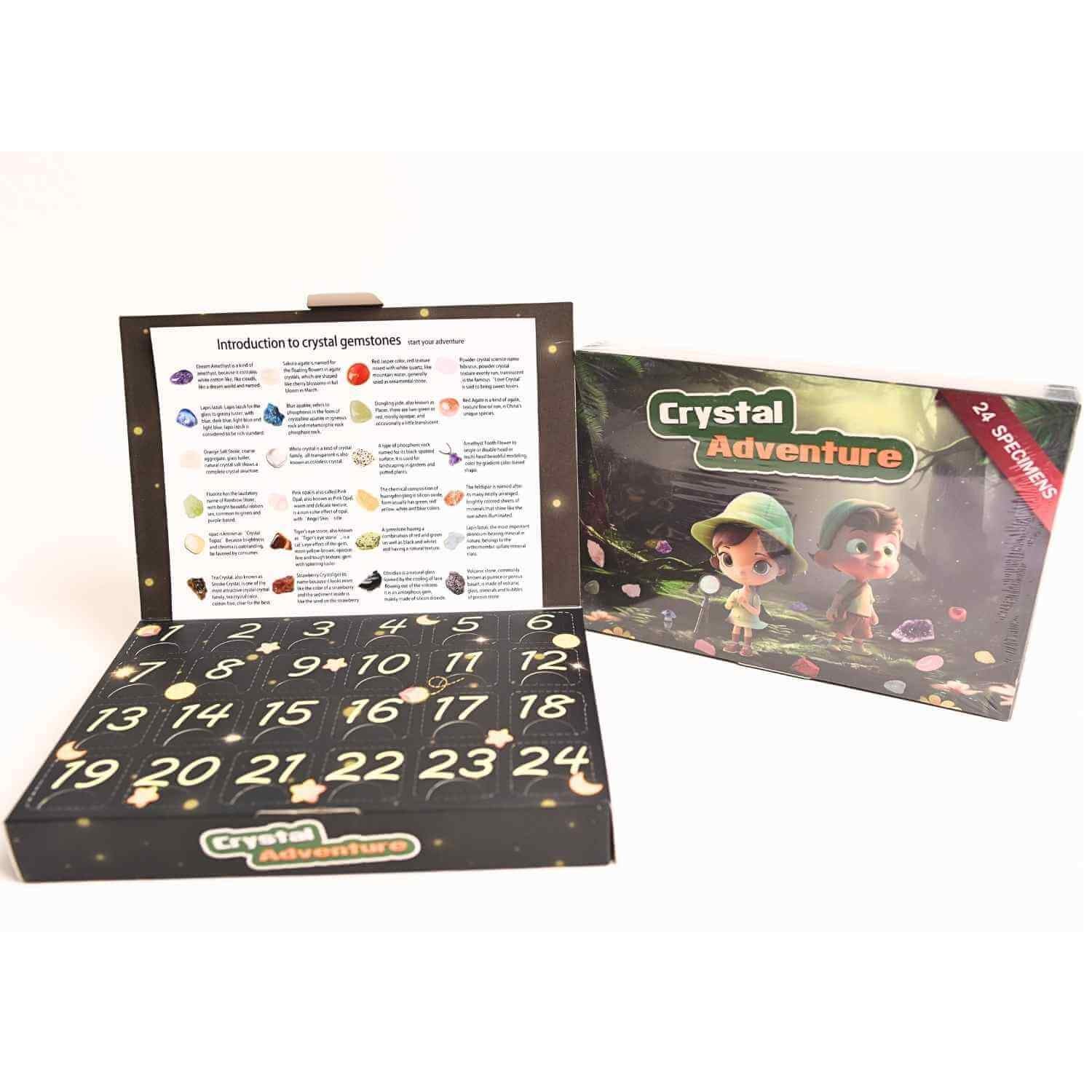 Calendar Advent cu Pietre Naturale tematica Aventura – Bucurie si Magie intr-un set
