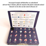 Calendar Advent cu Pietre Naturale – Bucurie si Magie de Craciun