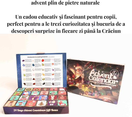 Calendar Advent cu Pietre Naturale – Magie si Aventura pentru Copii