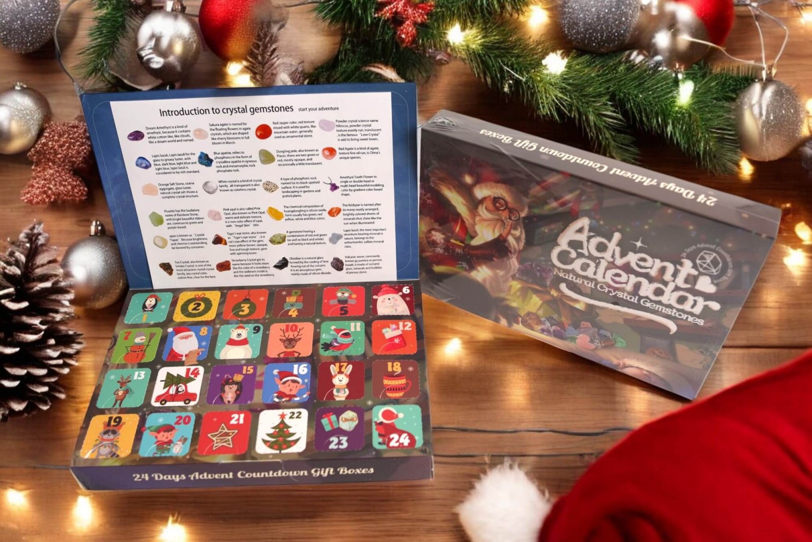 Calendar Advent cu Pietre Naturale – Magie si Aventura pentru Copii