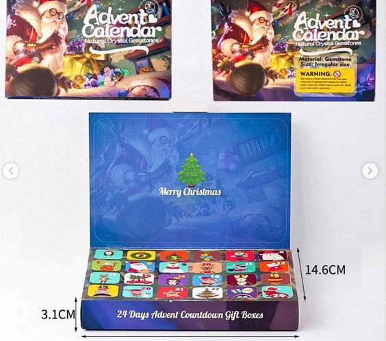 Calendar Advent cu Pietre Naturale – Magie si Aventura pentru Copii