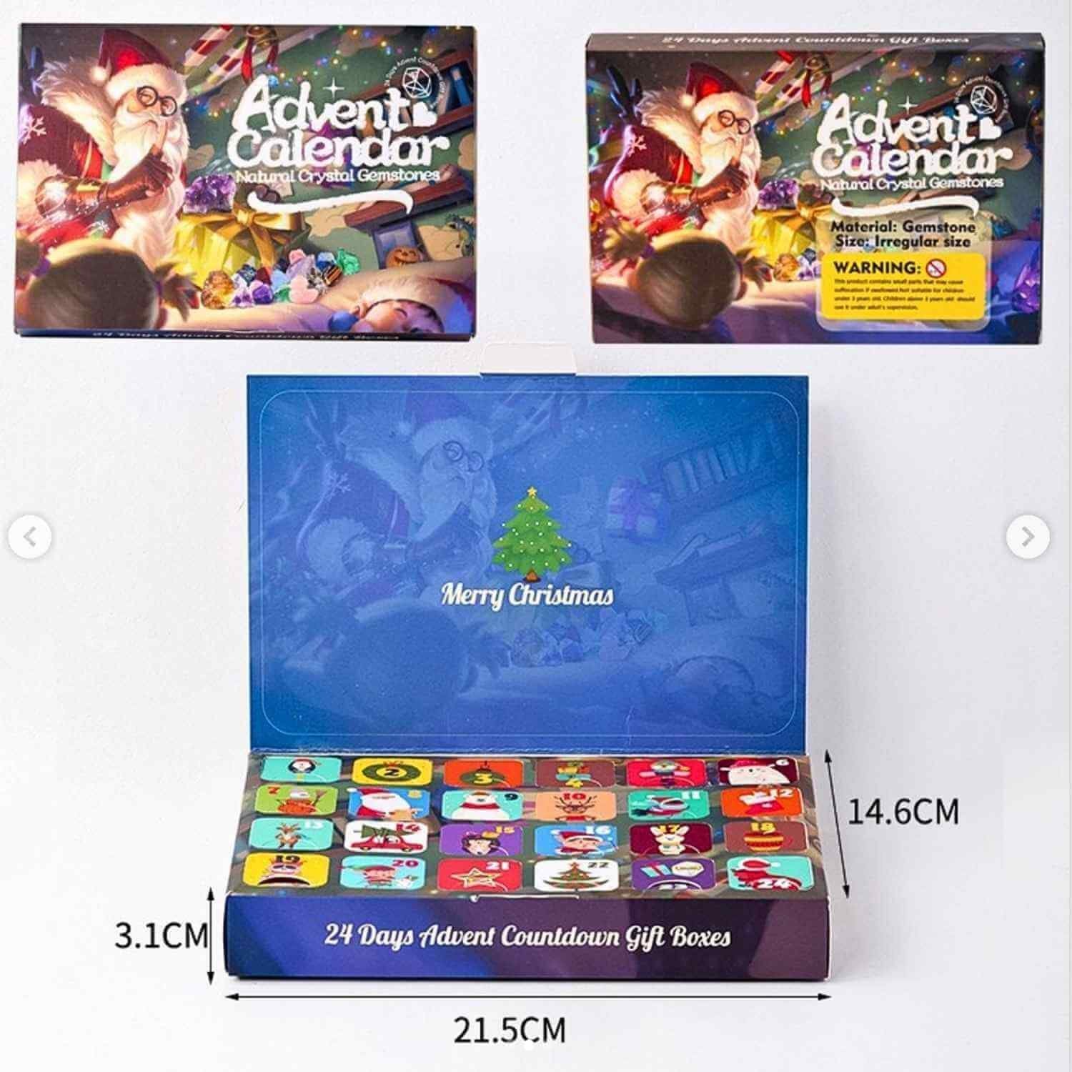 Calendar Advent cu Pietre Naturale – Magie si Aventura pentru Copii