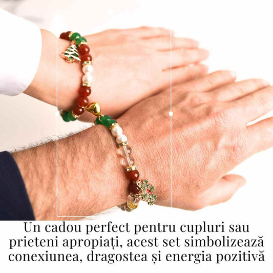 Set bratari cuplu pietre naturale - dragoste si armonie