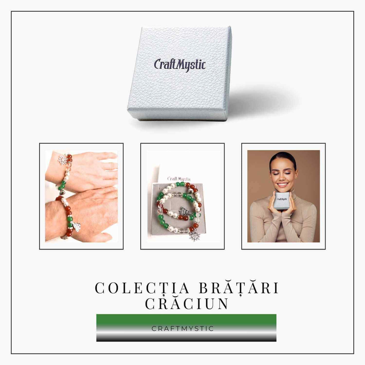 Set bratari cuplu naturale cu Agat, perla si cristal - iubire si echilibru