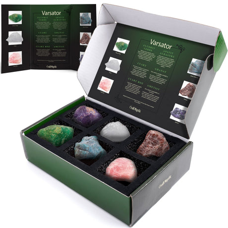 Set cadou cu cristale naturale pentru zodia Capricorn, cristale vindecatoare cu semne zodiacale, horoscop, astrologie, cadou perfect pentru zi de nastere.