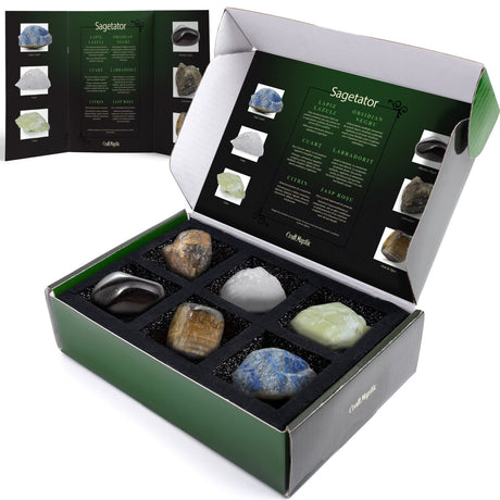 Set cadou cu cristale naturale pentru zodia Capricorn, cristale vindecatoare cu semne zodiacale, horoscop, astrologie, cadou perfect pentru zi de nastere.