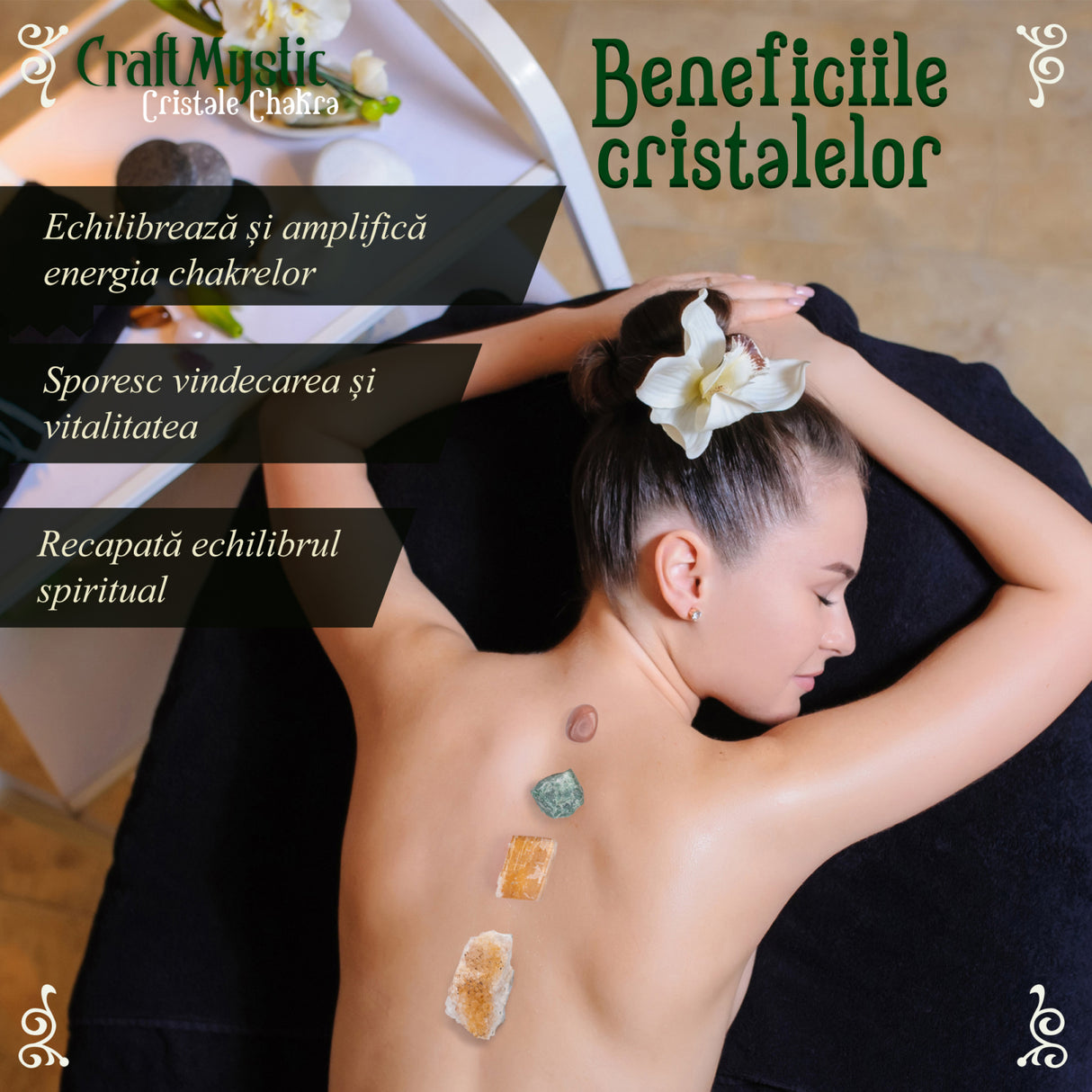 Set Premium cristale si pietre de manifestare pentru manifestare - Pietre autentice intr-o cutie deosebita