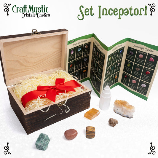 Set Premium cristale si pietre de manifestare pentru manifestare - Pietre autentice intr-o cutie deosebita