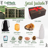 Set Premium cristale si pietre de manifestare pentru manifestare - Pietre autentice intr-o cutie deosebita