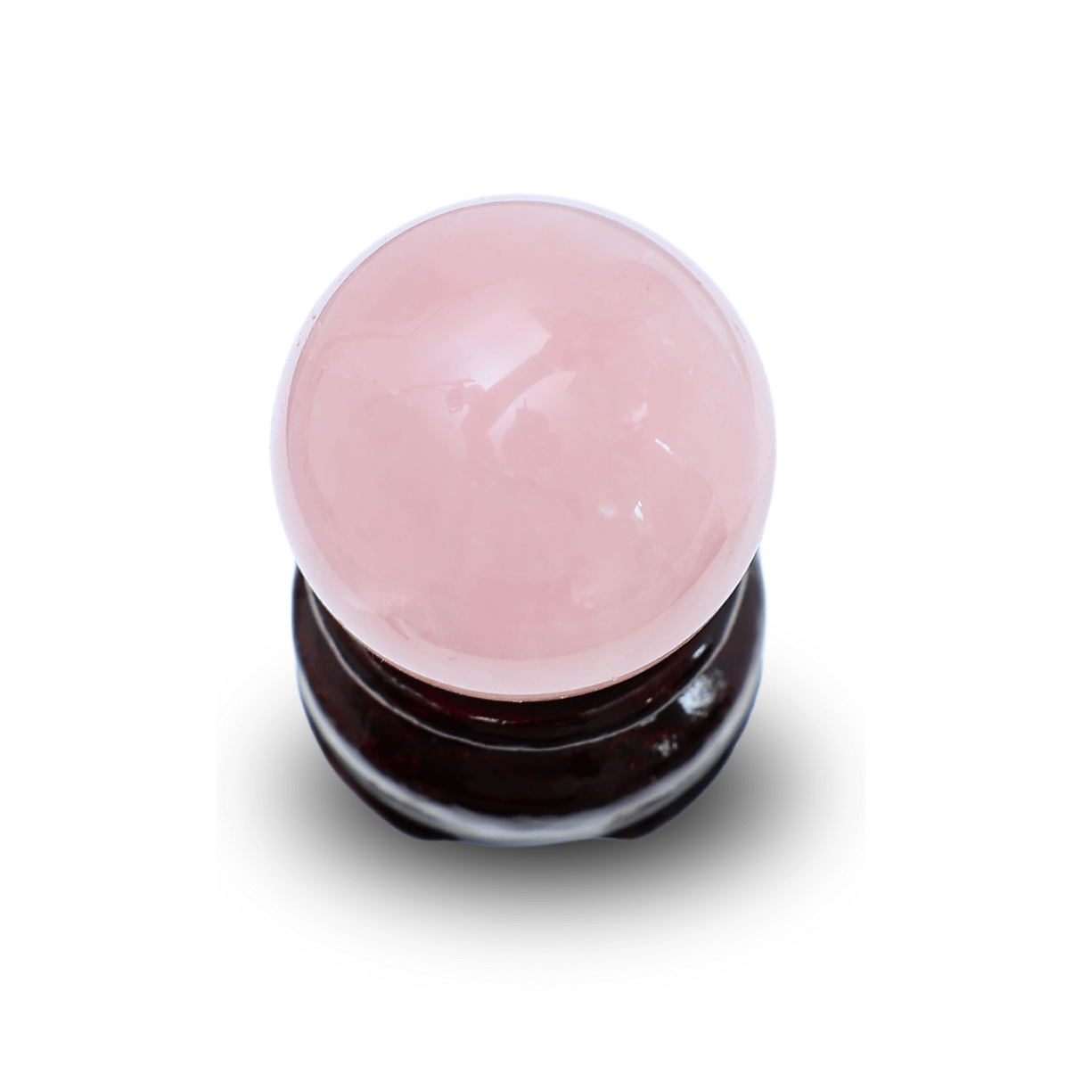 Sfera din Cuart Roz 35-40 mm cu Suport Inclus - Promoveaza Iubirea de Sine și Armonia