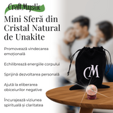 Sfera din Unakite, 1 buc, 30-35 mm - Piatra Semipretioasa pentru Cadouri, Echilibru si Vindecare