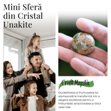 Sfera din Unakite, 1 buc, 30-35 mm - Piatra Semipretioasa pentru Cadouri, Echilibru si Vindecare
