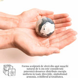 Sfera Agat muschi (Moss Agate) 50-55 mm - Echilibru si Conexiune cu Natura