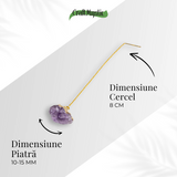 Claritate si Liniste – Cercei cu Ametist Natural