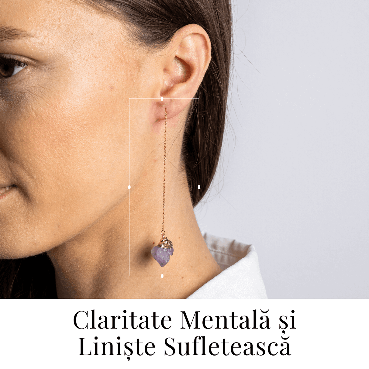Claritate si Liniste – Cercei cu Ametist Natural