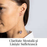 Claritate si Liniste – Cercei cu Ametist Natural