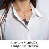 Doua cristale, o vibratie pura – Colier cu ametist pentru protectie si pace interioara