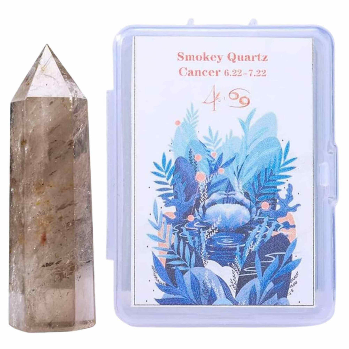 Varf de Cristal 6 cm pentru cele 12 zodii - Pietre semipretioase specifice zodiei - Un cadou deosebit