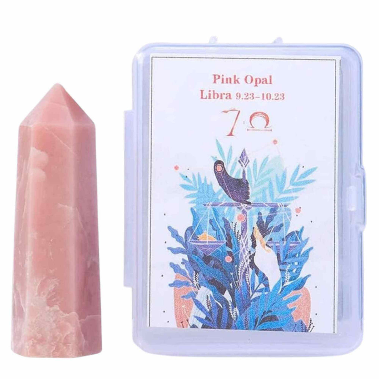 Varf de Cristal 6 cm pentru cele 12 zodii - Pietre semipretioase specifice zodiei - Un cadou deosebit