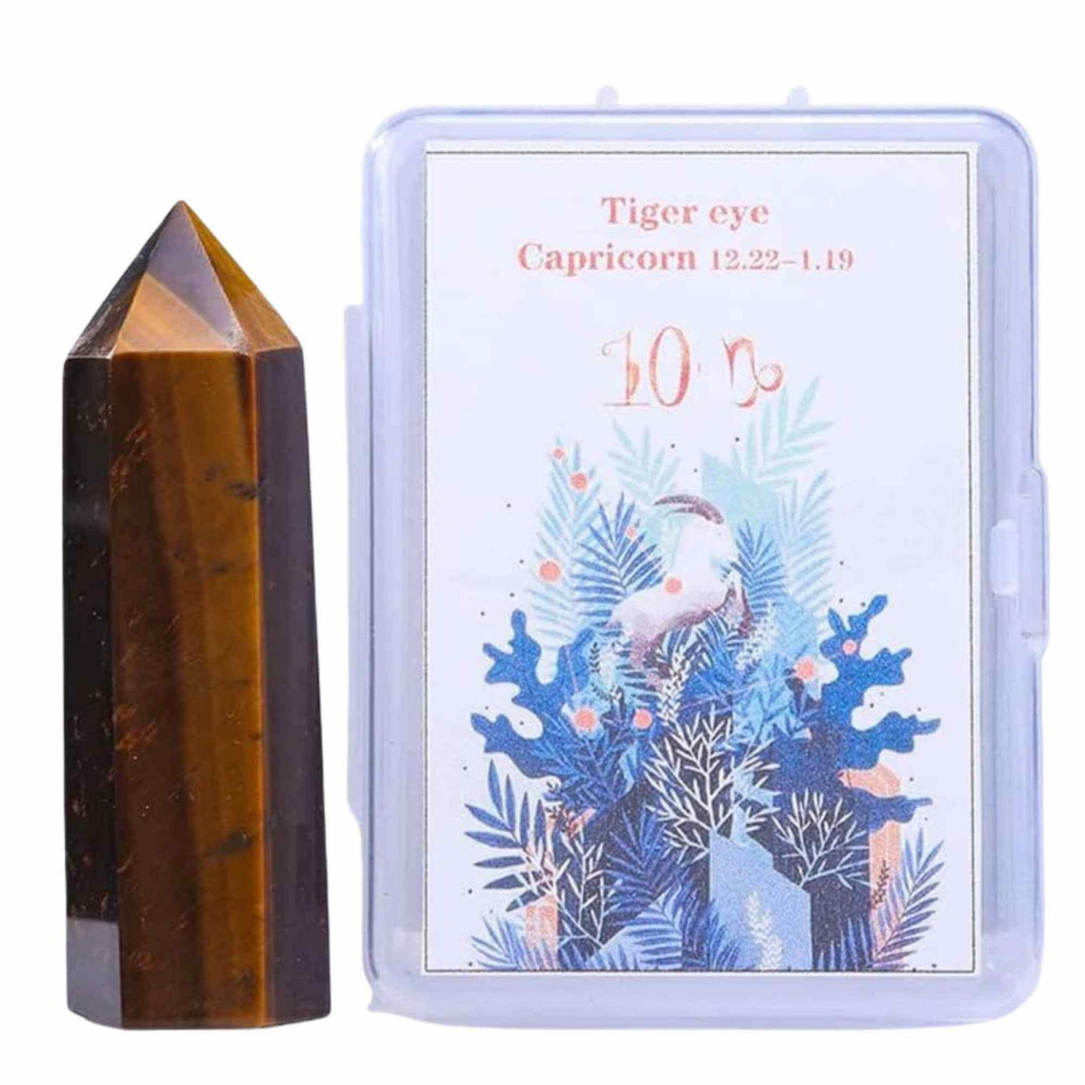 Varf de Cristal 6 cm pentru cele 12 zodii - Pietre semipretioase specifice zodiei - Un cadou deosebit