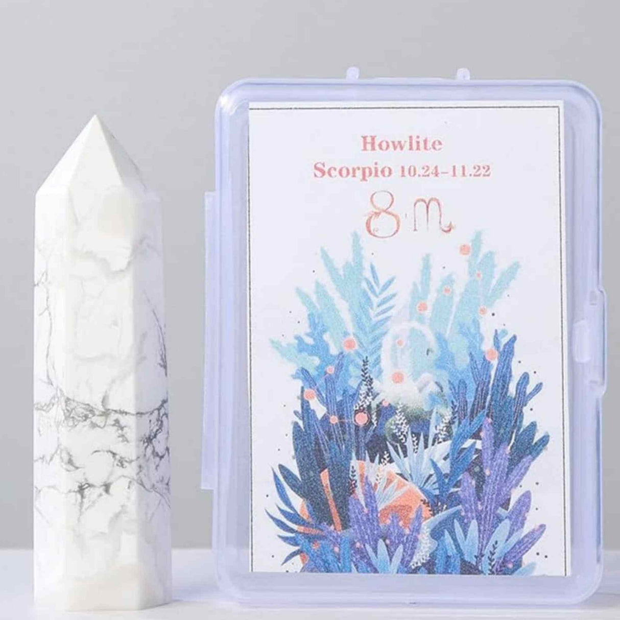 Varf de Cristal 6 cm pentru cele 12 zodii - Pietre semipretioase specifice zodiei - Un cadou deosebit