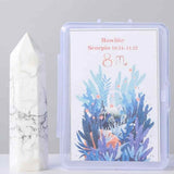 Varf de Cristal 6 cm pentru cele 12 zodii - Pietre semipretioase specifice zodiei - Un cadou deosebit