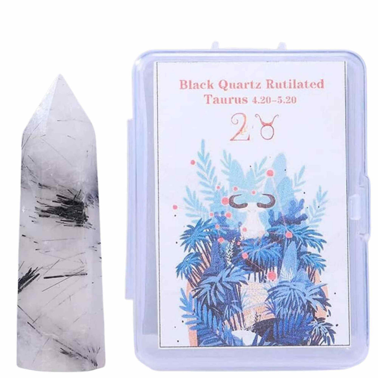 Varf de Cristal 6 cm pentru cele 12 zodii - Pietre semipretioase specifice zodiei - Un cadou deosebit
