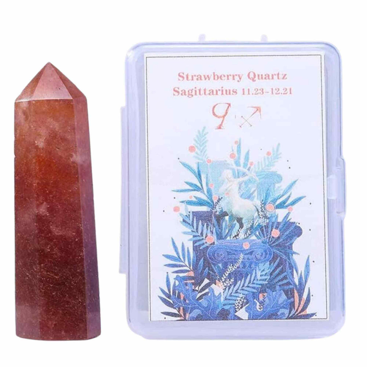 Varf de Cristal 6 cm pentru cele 12 zodii - Pietre semipretioase specifice zodiei - Un cadou deosebit