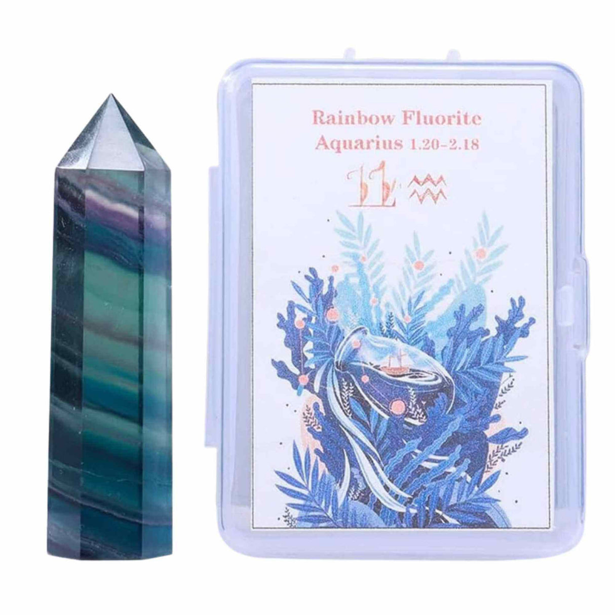 Varf de Cristal 6 cm pentru cele 12 zodii - Pietre semipretioase specifice zodiei - Un cadou deosebit