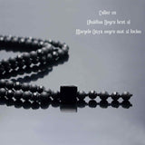 Colier cu Margele din Obsidian Negru si Onyx model Y Piatra Naturala Bruta de Obsidian Accesorizata cu Margele de Cristal Onyx pentru Rugaciune, Vindecare si Energie Reiki