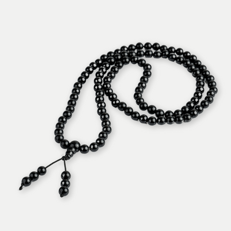Protectie si Claritate – Colier cu Obsidian si Ciucure Boho